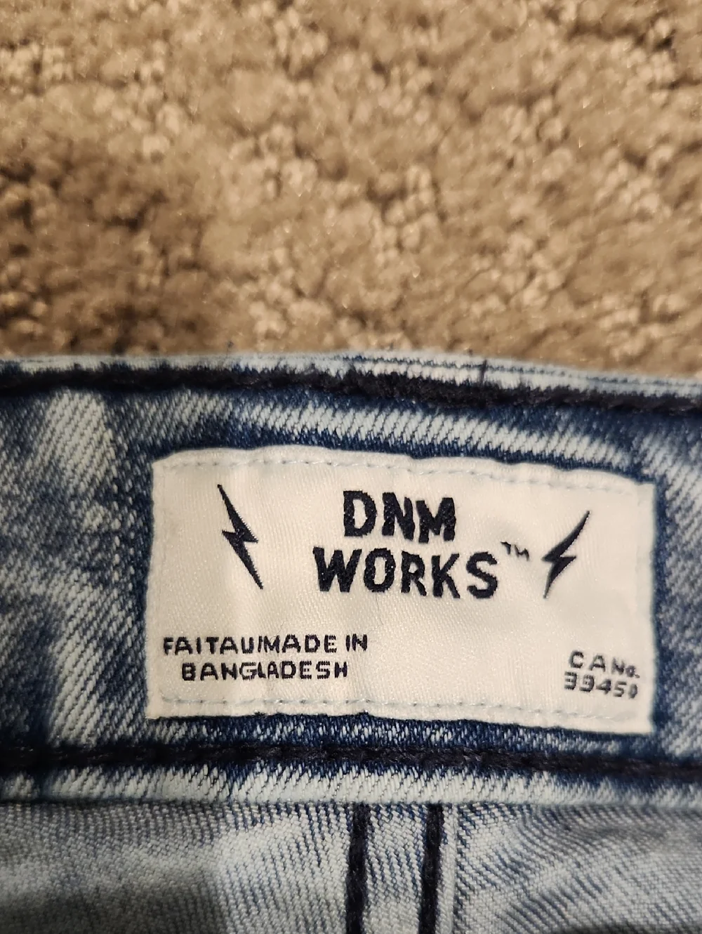 DNM Works Mens Y2K Jeans 